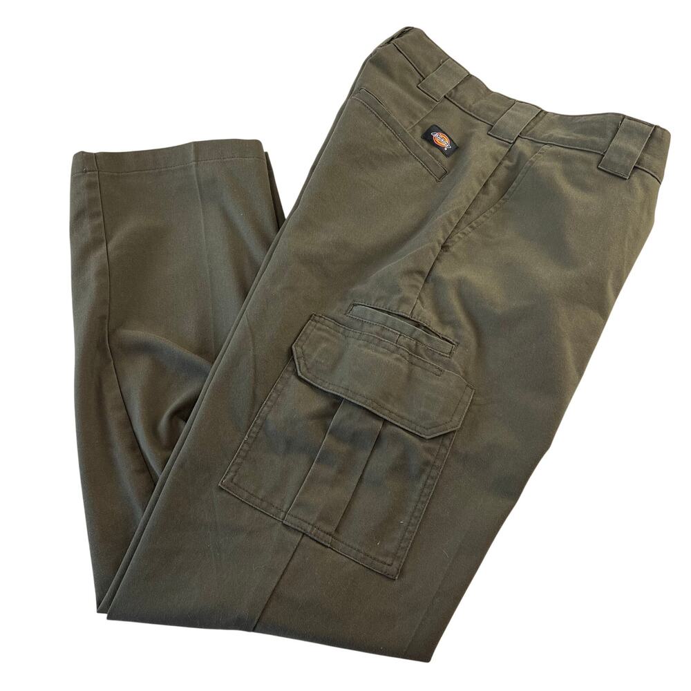 Dickies Flex Regular Straight Olive Green Cargo Pants Men's size 32X34